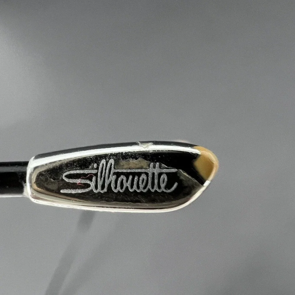Silhouette Eyeglasses Rimless Frames Titanium White / Black